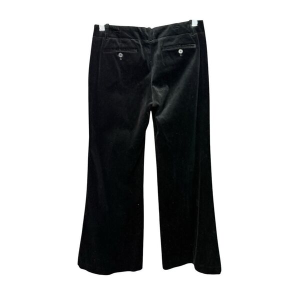 Theory Women’s Black Velvet Low Rise Wide Leg Pleated Pants Size 6 - Picture 5 of 14